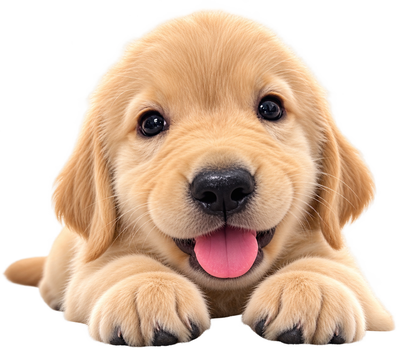 富贵 golden retriever puppy mascot